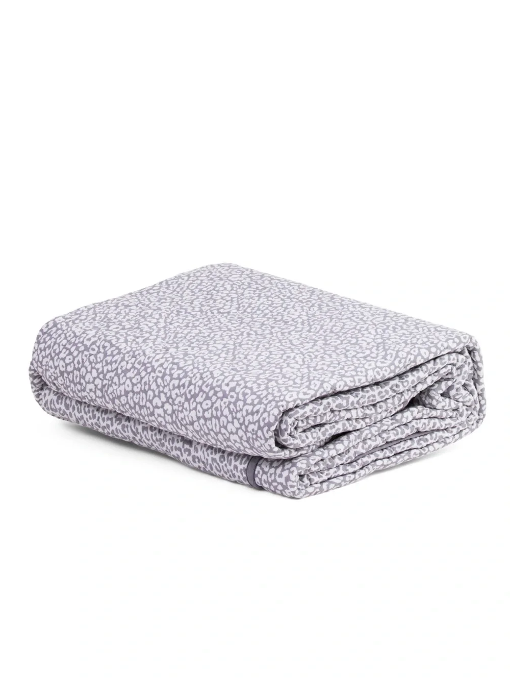 Rachel Zoe Lavender Leopard Print Reversible Quilt